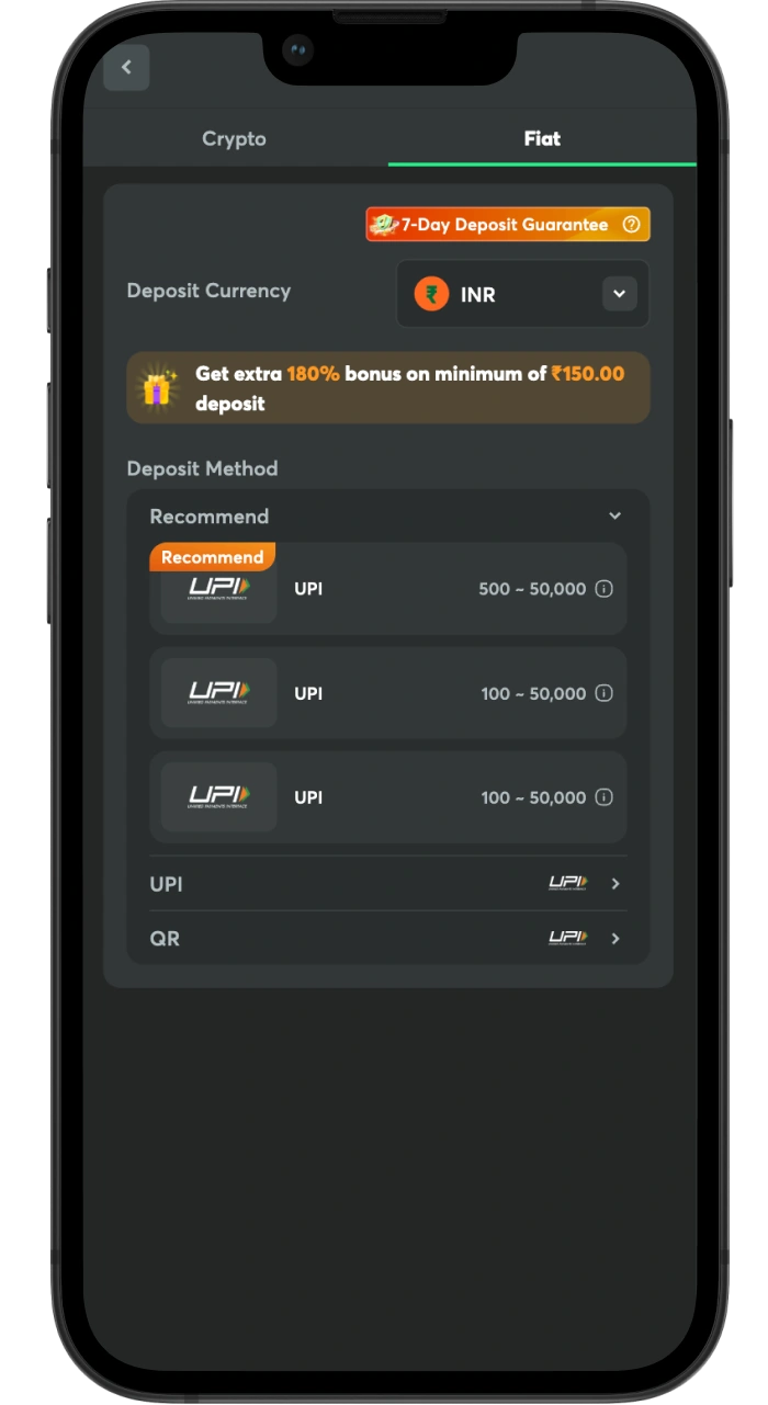 BC Game payments page