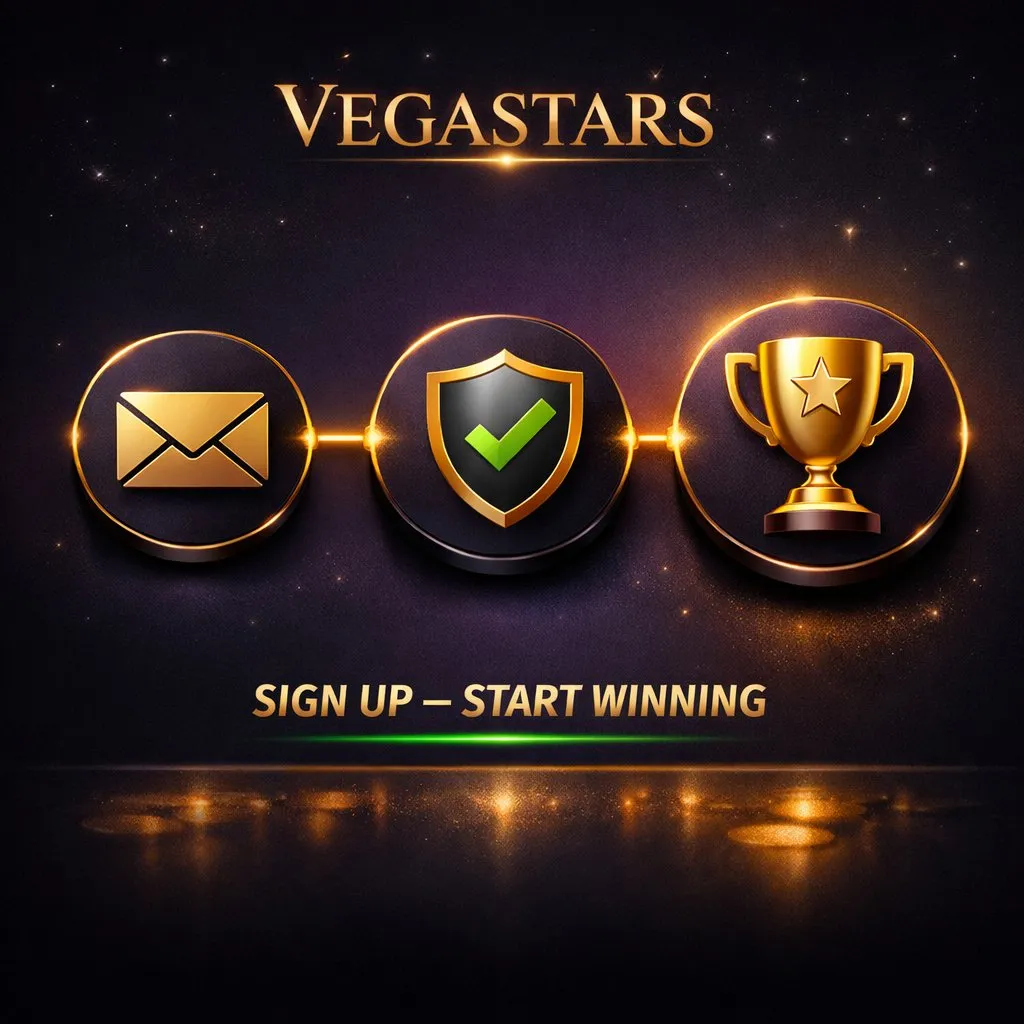 VegaStars sign up registration quick easy create account